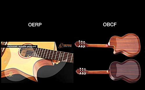 Ortega Guitars Reusable Electrstatic Rear Guitar Foil Guard   Transparent (Obcf)