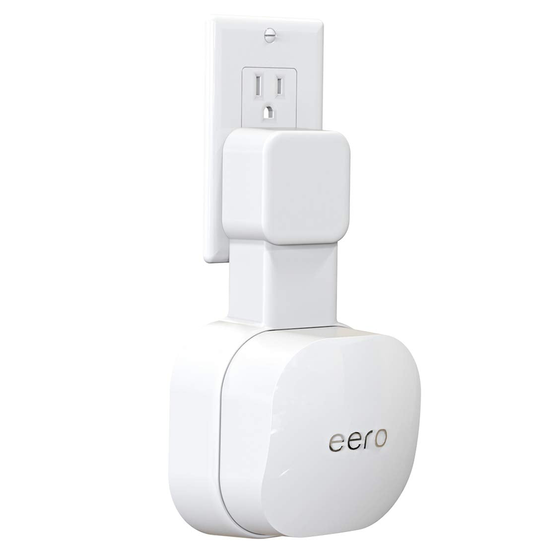 Outlet Wall Mount Only For Eero 6 & Eero 6+ Mesh Wi Fi System, No Messy Wires & Space Saving Outlet Mount Holder For Eero 6 Extender (1 Pack)