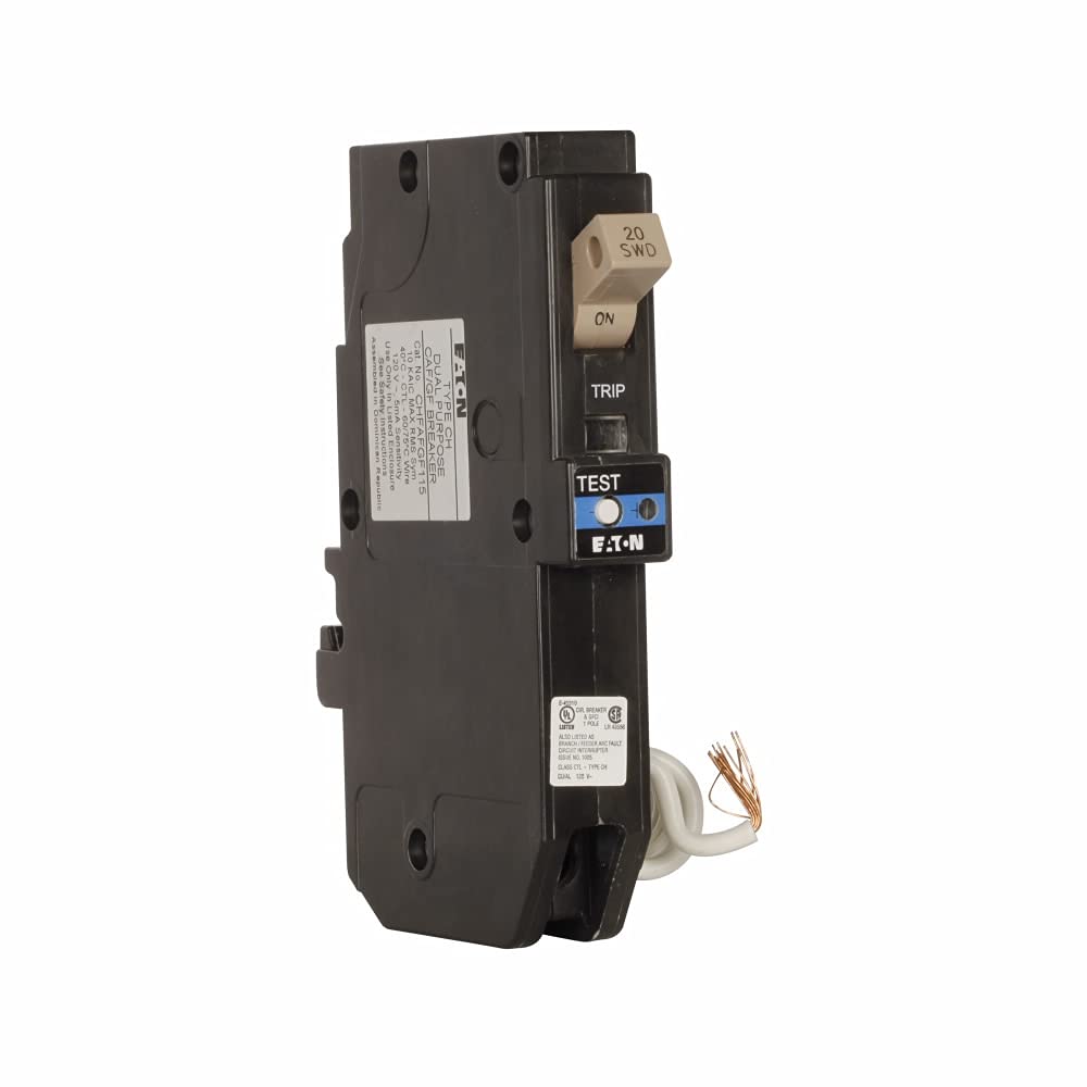 Eaton Cutler Hammer Eaton Chfn120Df (New Version Of Chfafgf120) Pigtail Connection Dual Function Afci/Gfci Circuit Breaker 1 Pol