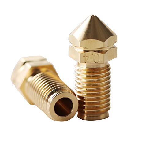 1Piece 3D Printer Spare Parts Printhead Brass Nozzle 0.4Mm Compatible With 3.0Mm Ultimaker 3 Extended Ultimaker S5 3D Printer (0.4Mm)