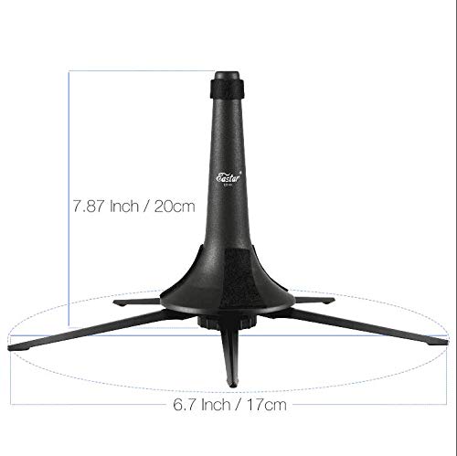 Eastar Trumpet Stand Portable Trumpet Holder Foldable Metal 5 Leg Stand For Brass Instruments Est 001
