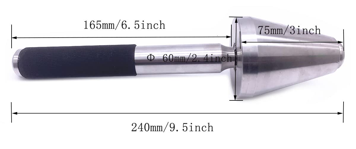 Jiayouy 9.5'' Long Heavy Metal Bell Mouth Truing Tool Dent Remover Roller For Brass Wind Instruments Horn Trumpet Trombone