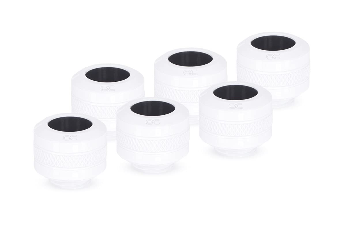 Alphacool 17483 Eiszapfen Pro 13Mm Hardtube Fitting G1/4   White Sixpack