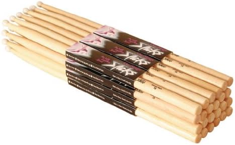 Maple Drum Sticks (5B, Wood Tip, 12pr)