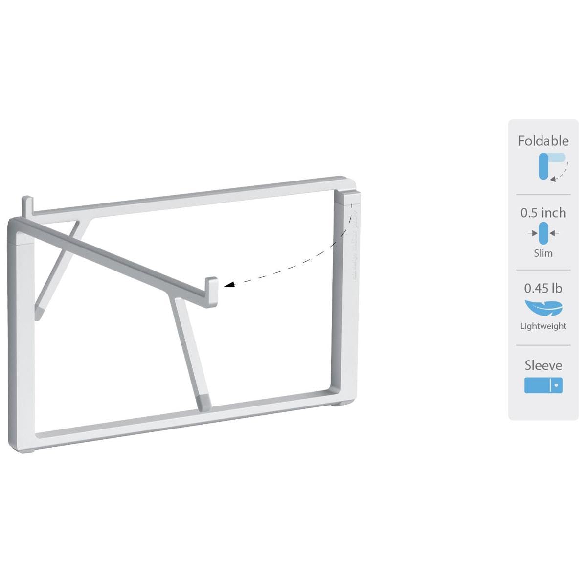 Rain Design 10084 Mbar Pro+ Foldable Laptop Stand - Silver