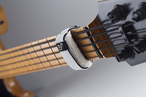 Gruv Gear Fretwraps Hd 3 Pack''Stone'' Guitar String Muters, White, Large