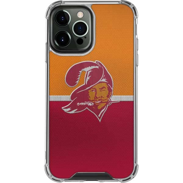 Skinit Clear Phone Case Compatible With Iphone 13 Pro Max   Officially Licensed Nfl Tampa Bay Buccaneers Vintage Design