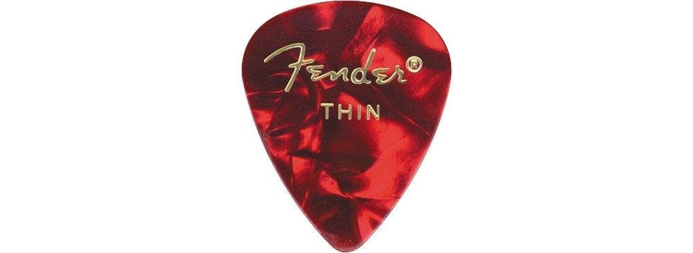 Fender Premium Celluloid Guitar Picks 351 Shape, Green Moto, Heavy, 12 Pack