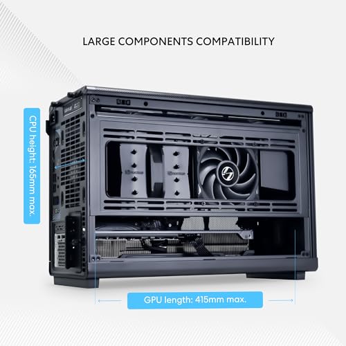 Lian Li A3 Matx 26.3L Micro Form Factor Chassis Flexible Power Supply Installation No Fans Included Supports 360Mm Aio Modularit