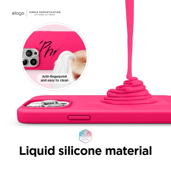 Elago Compatible With Iphone 13 Pro Max Case, Liquid Silicone Case, Full Body Screen Camera Protective Cover, Shockproof, Slim C