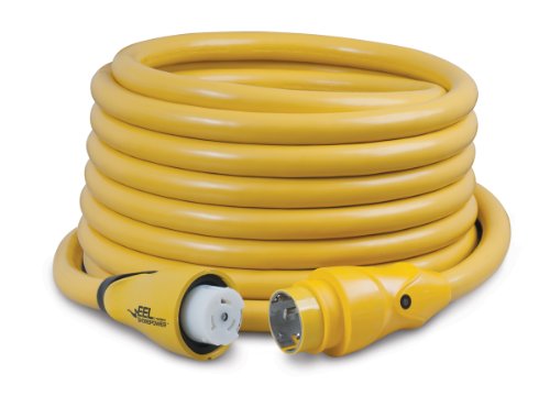 Marinco Eel 50 Amp 125/250 Volt Cord Set, Yellow, 50 Feet (Cs504 50)