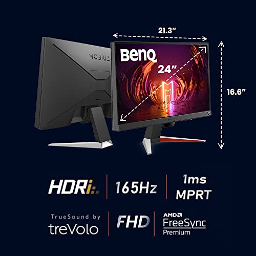 Benq Mobiuz Ex240N Gaming Monitor 24'' Fhd 1080P 165Hz 1Ms | Va | Hdri | Color Optimizer | Light Tuner | Black Equalizer | Frees