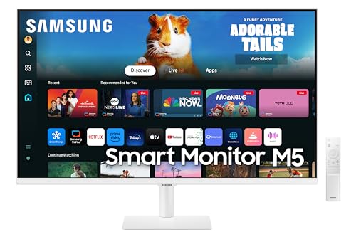 Samsung 32Inch(80Cm) M5 Fhd Smart Monitor, Mouse & Keyboard Control, Ott Apps, Iot Hub, Office 365, Workout Tracker, Multiple P