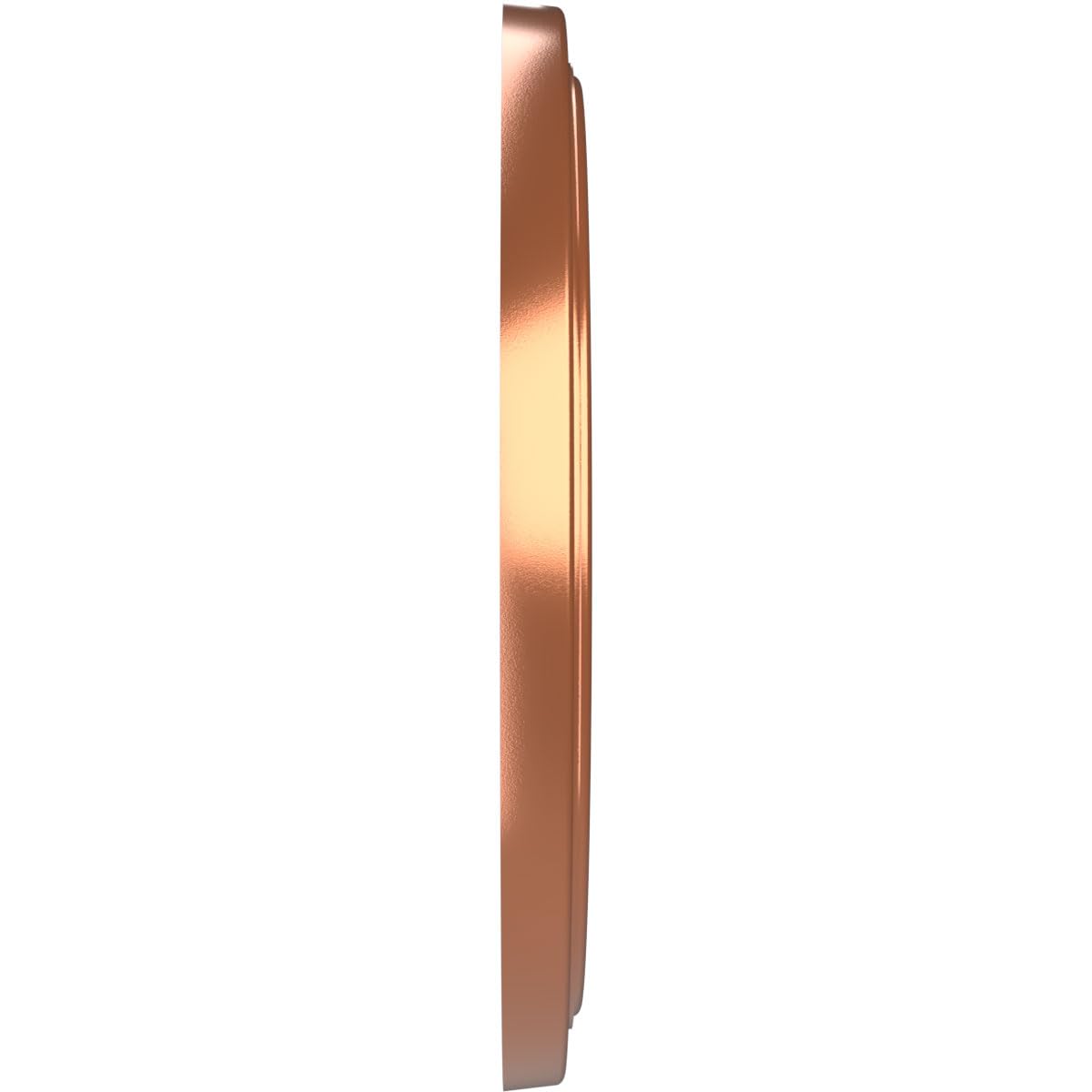 22Od X 3 1/2Id X 1 1/2P Traditional Thermoformed Pvc Ceiling Medallion (Fits Canopies Up To 13 1/2), Bright Coat Copper