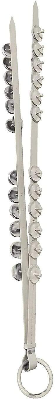 SG MUSICAL | Silver Chimta Instrument for Dhol/Kirtan/Bhangra