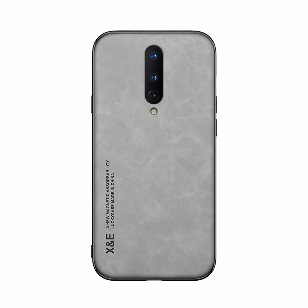 Kepuch Silklike Case For Oneplus 8   Cover Bumper Built In Metal Plate For Oneplus 8   Gray