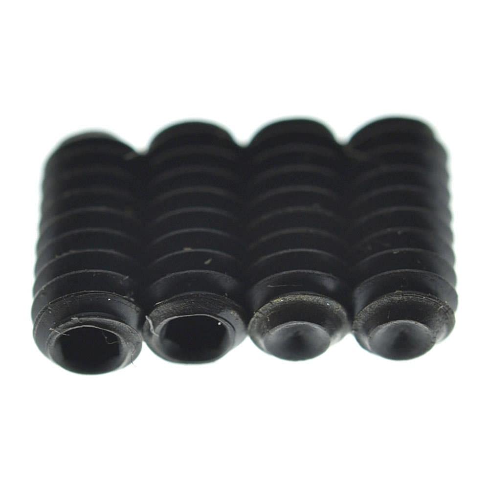 Dopro 100 Pack Metric M3X6Mm Black Guitar Bridge Saddle Height Adjustment Screws Fits Fd Stratocaster/Telecaster