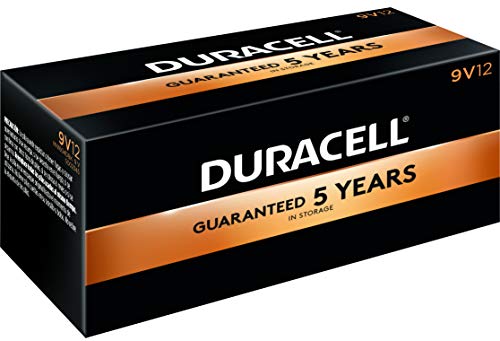Duracell   Coppertop 9V Alkaline Batteries   Long Lasting, All Purpose 9 Volt Battery For Household And Business   Pack Of 12