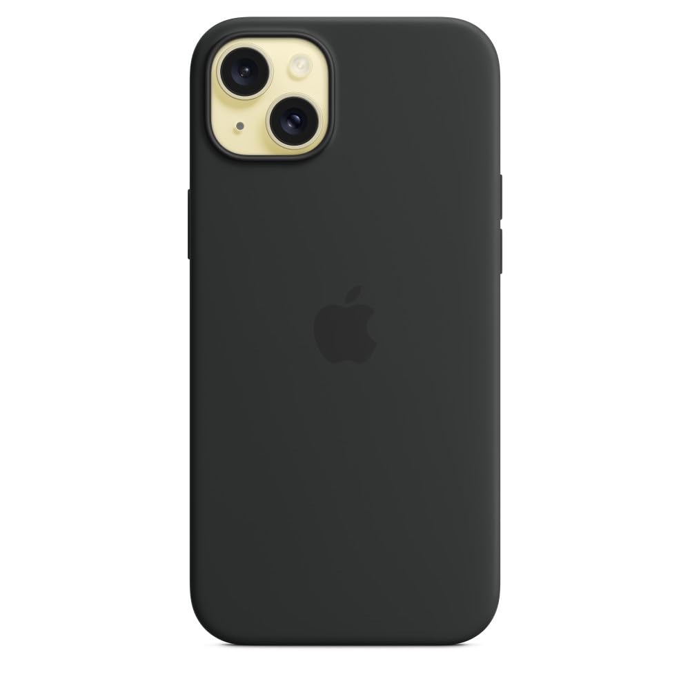 Apple Iphone 15 Plus Silicone Case With Magsafe   Black