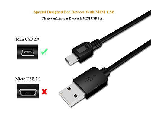 MaxLLTo USB Data Sync Cable Cord for JVC Everio GZ-MG630 Series 3ft Black