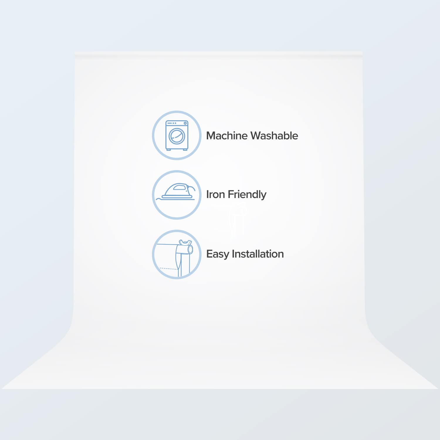 Julius Studio 6 X 9 Ft. (72 X 108 Inch) Pure White Backdrop Screen, 100% Pure Seamless Background, High Density 150 Gsm Fabric With Elastic String Clips For Photo Video Streaming Studio, Jsag103