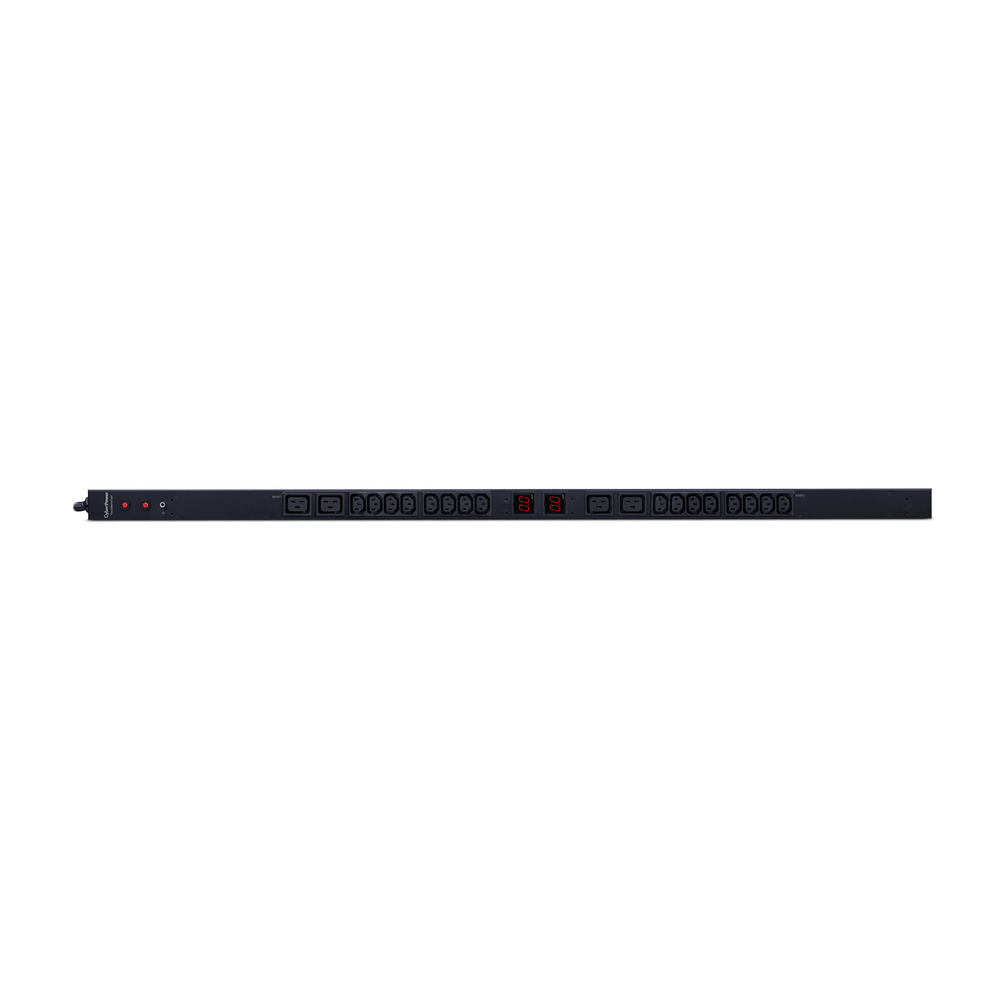 Cyberpower Pdu30Mvhvt20F Metered Pdu, 200 230V/30A (Derated To 24A), 20 Outlets, 0U Rackmount, 10 Foot Power Cord