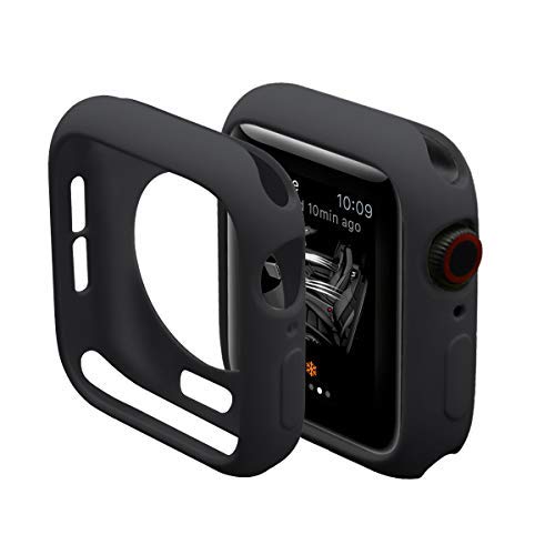 Hontao Ultra Thin Soft Tpu Shockproof Bumper Case For Iwatch Apple Watch Series 9/8/7 Black 41Mm