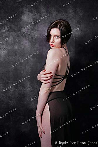 Kate 5X7Ft/1.5M(W) X2.2M(H) Black Photo Backdrop Dark Textured Backgrounds Portrait Photography Studio Prop