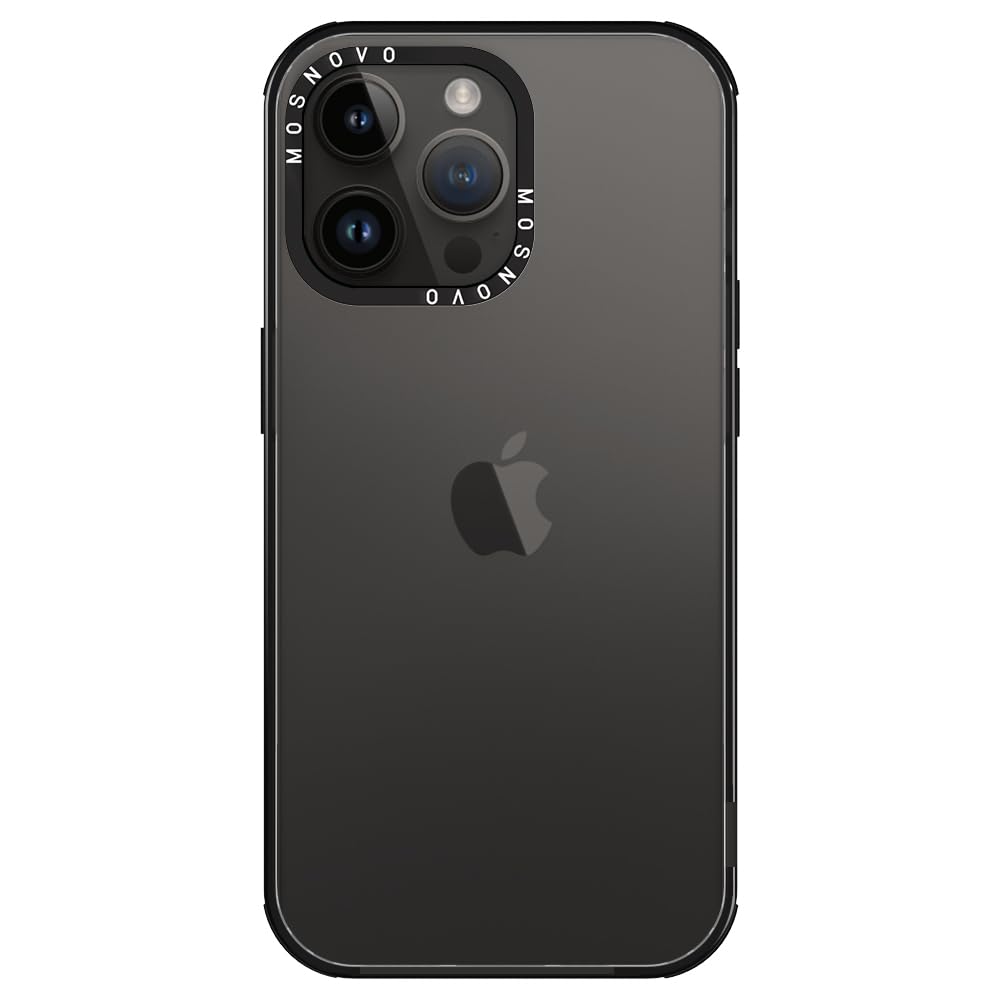 Mosnovo Case For Iphone 14 Pro Max, [Buffertech 6.6Ft Military Grade Drop Protection] [Anti Peel Off Tech] Clear Tpu Bumper Phon