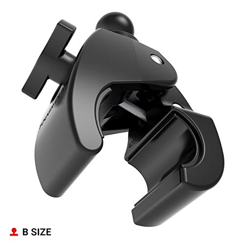 Ram Mounts Rap B 404U Tough Claw Medium Clamp Base With B Size 1'' Ball For Rails 1'' To 1.6'' In Diameter
