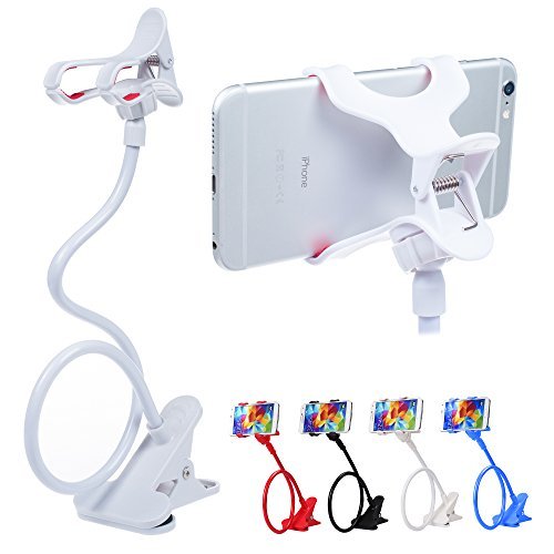 Itart Cell Phone Holder,Universal Bedside Phone Stand,Lazy Bracket,Flexible Long Arms Clip Mount For Iphone X Samsung Galaxy In