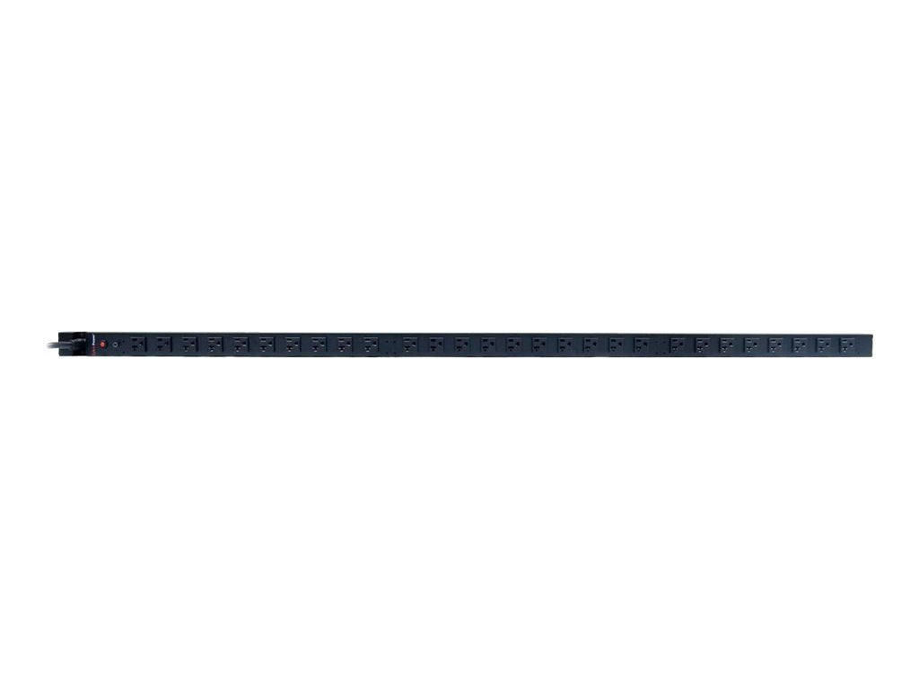 Cyberpower Pdu20Bvt28F Basic Pdu, 100 125V/20A (Derated To 16A), 28 Outlets, 0U Rackmount