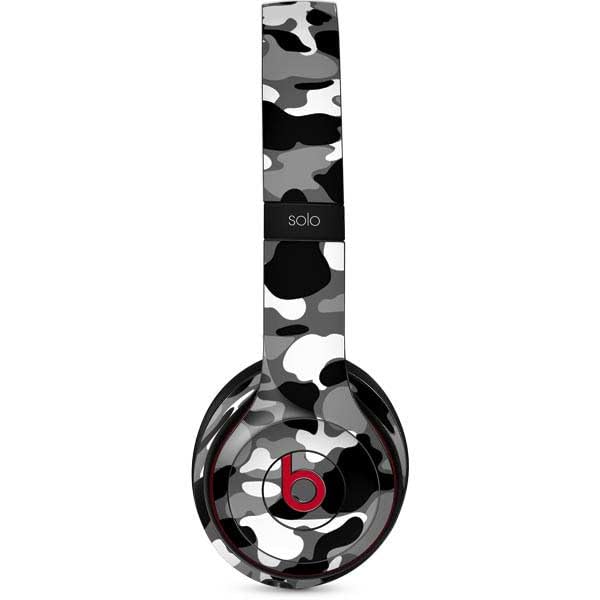 Skinit Decal Audio Skin Compatible With Beats Solo 3 Wireless   Neutral Street Camo Design