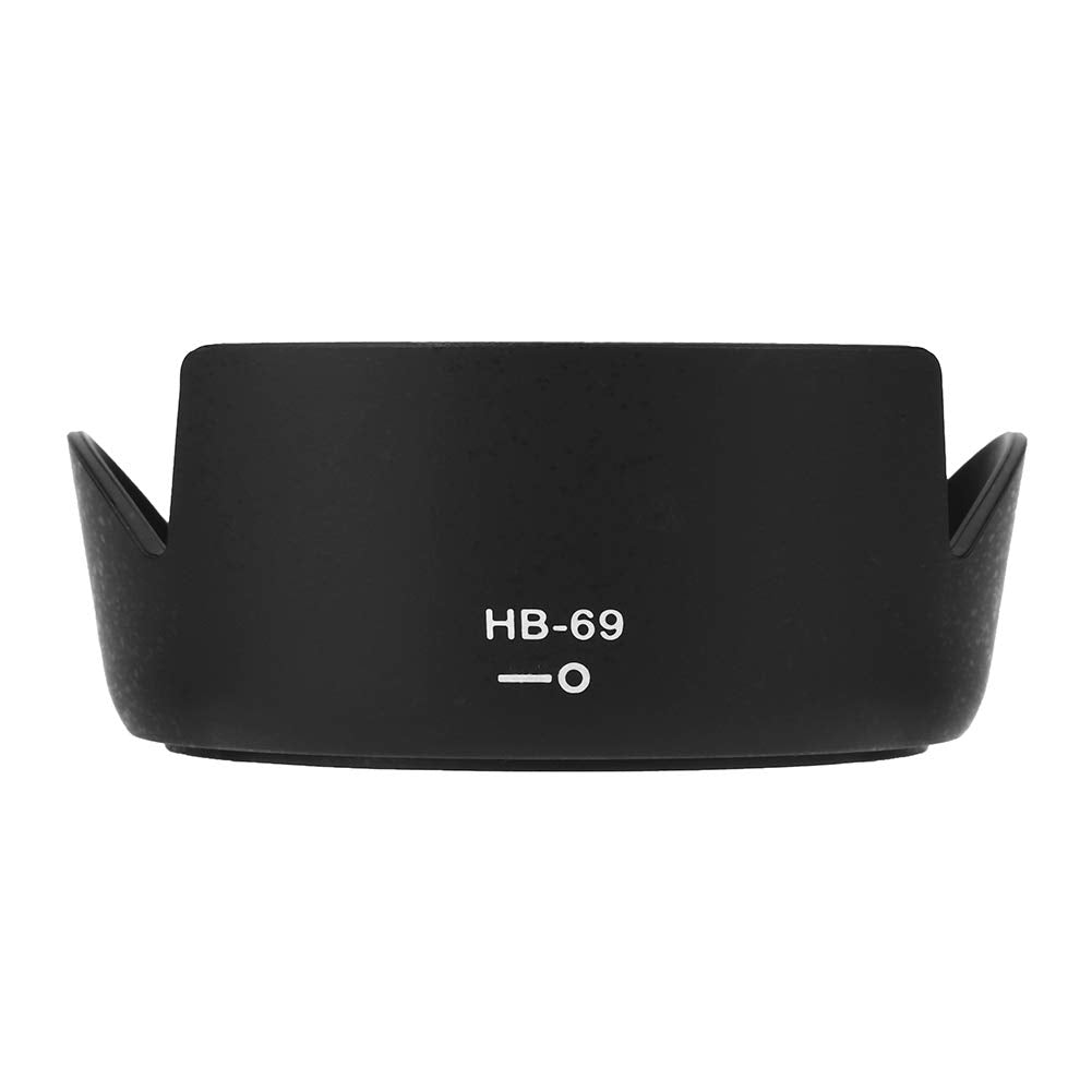 Hb 69 Camera Lens Hood,For Nikon, Af S Dx 18 55Mm F/3.5 5.6G Vr Ii D3200 D3300 D5200 D5300,With Lens Cap