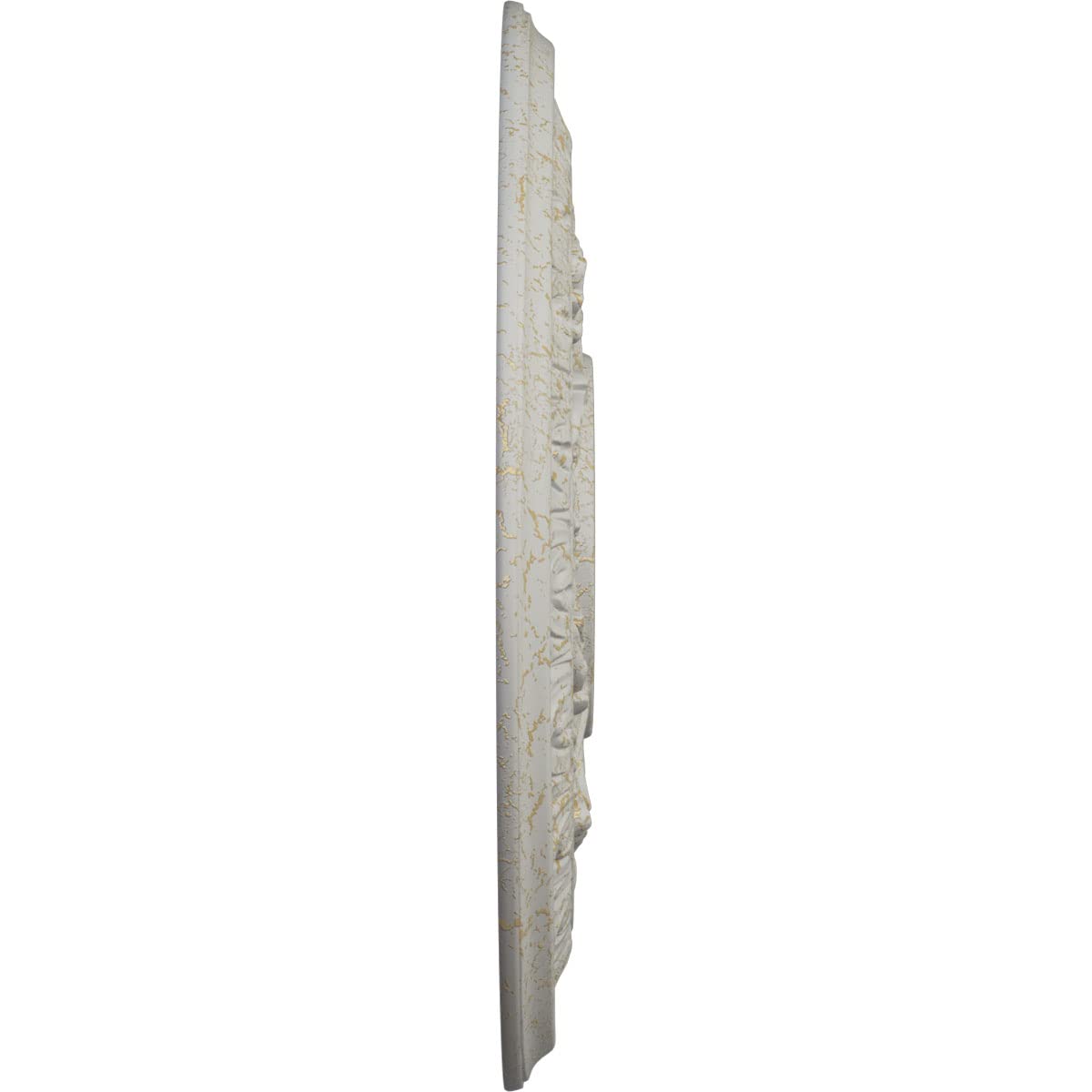 Ekena Millwork Cm15Bapcc Baltimore Ceiling Medallion, 15 3/8''Od X 4 1/4''Id X 1 1/2''P, Hand Painted Pot Of Cream Crackle