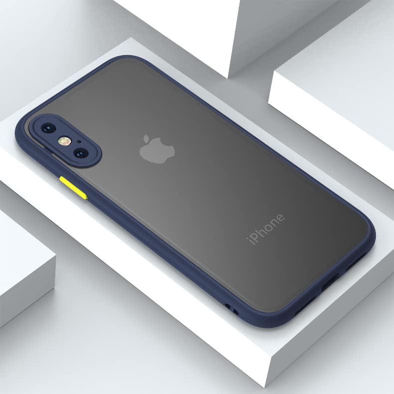 Kiomy Iphone X Case/Iphone Xs Case With 2 Hd Tempered Glass Screen Protectors, Translucent Matte Protection Cover With Soft Edge