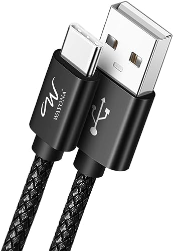 Wayona Type C 3Meter Nylon Braided 65W/3A Fast Charging Usb C Long Cable Compatible For Samsung Galaxy S24, S23, S22, Iphone 15