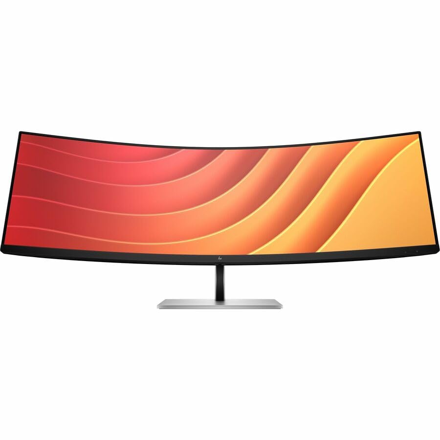 HP E45c G5 45' Class Dual Quad HD (DQHD) Curved Screen LED Monitor   32:9   Black, Silver