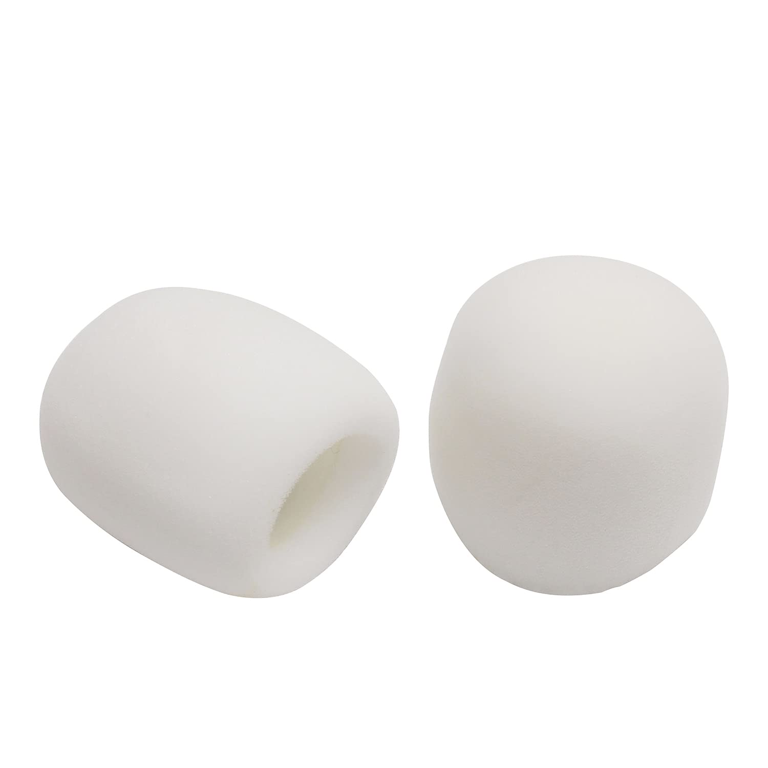 Fielect 5Pcs Microphone Cover Sponge Foam Mic Cover Handheld Microphone Windscreen Shield Protector Mic Foam Filter Cover White For Karaoke Dj, Ktv, Broadcasting