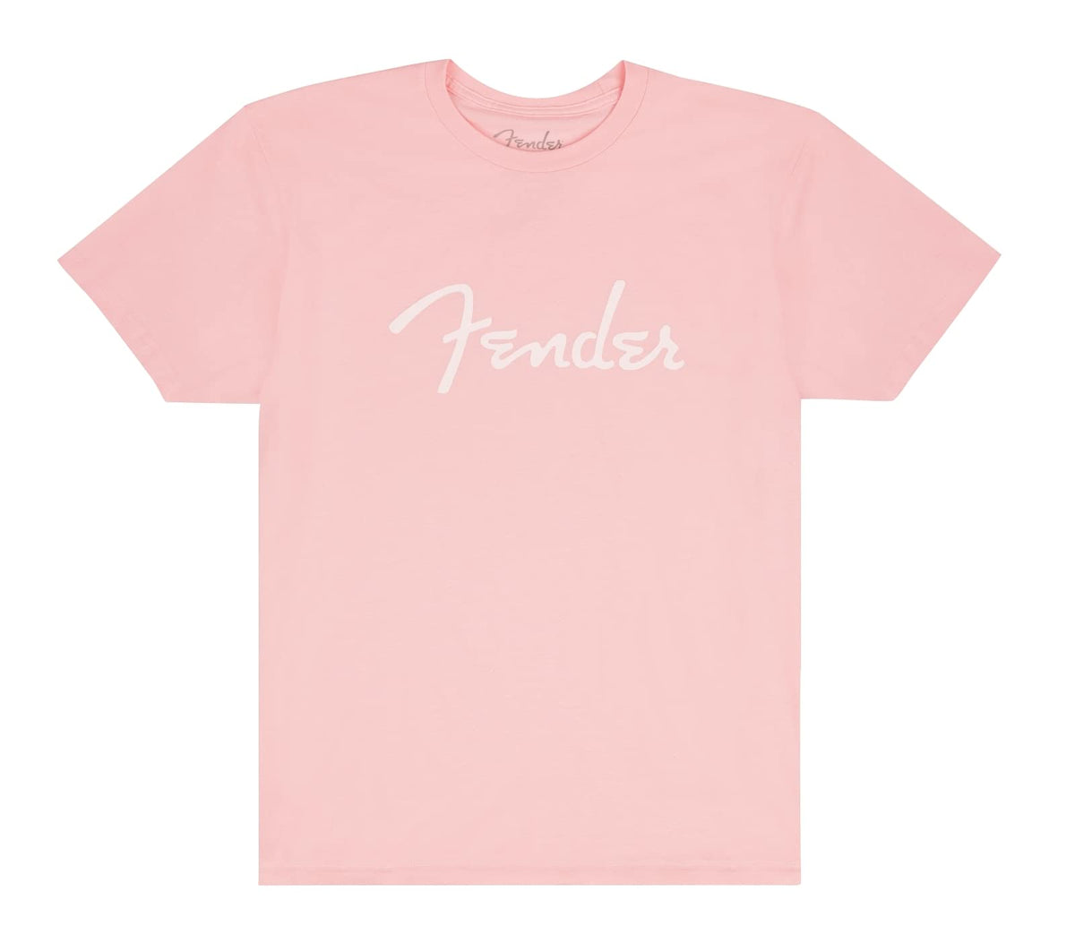 Fender Spaghetti Logo T Shirt, Shell Pink, S