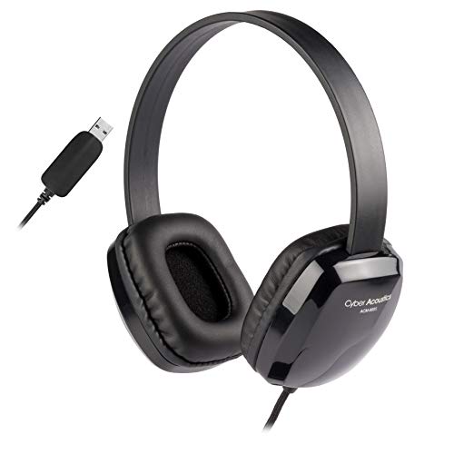 Cyber Acoustics Usb Stereo Headphones For Pcs And Other Usb Devices In The Office, Classroom Or Home (Acm 6005)