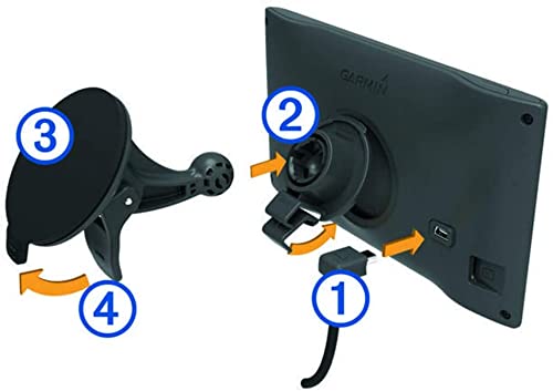 Ramtech Car Windshield Suction Cup Gps Mount With Bracket, Compatible With Gps Nuvi 52 52Lm 54 55 55Lm 55Lmt 56 56Lm 56Lmt Gps,