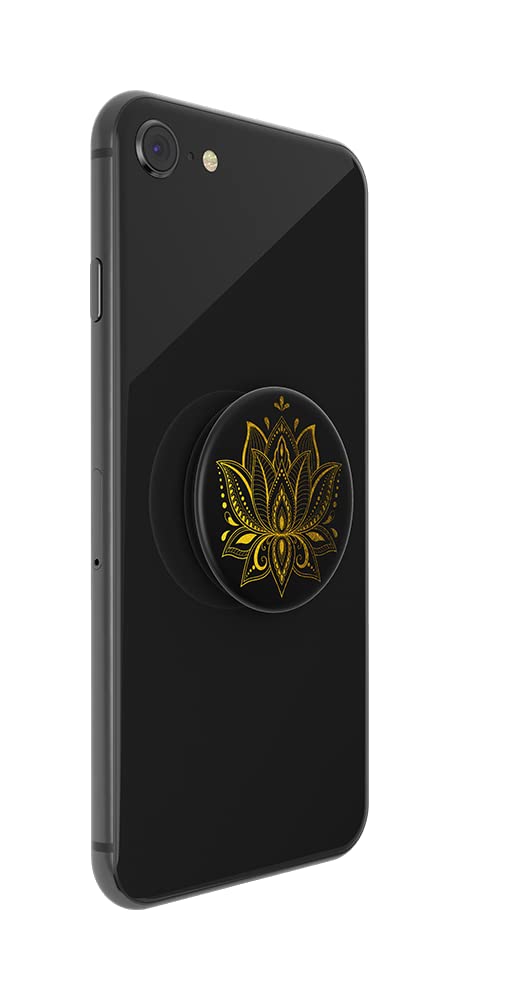 Popsockets Phone Grip With Expanding Kickstand, Mandala Popgrip   Golden Prana Black
