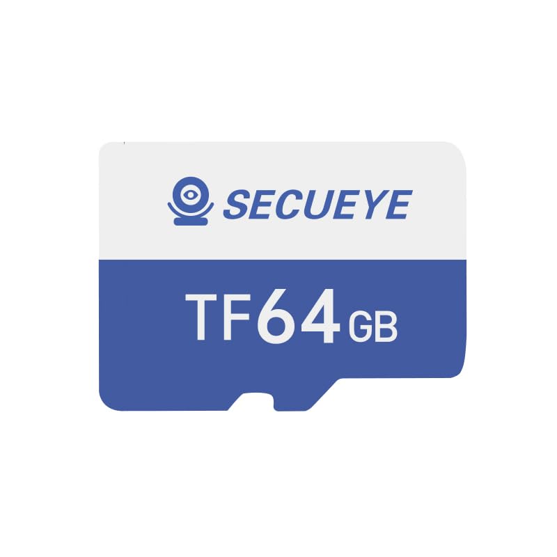 Secueye 64Gb Tf Memory Card Class 10 Fat32 High Speed Reading/Writing For Security Camera Dash Cam 24/7 Recording