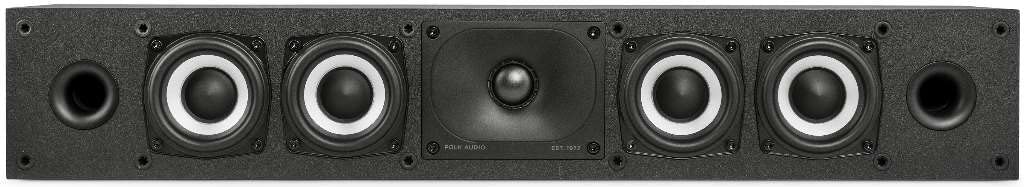 Polk Monitor Xt35 Slim Center Channel Speaker - Hi-Res Audio Certified, Dolby Atmos & Dts:X Compatible, 1 Terylene Tweeter & Fou