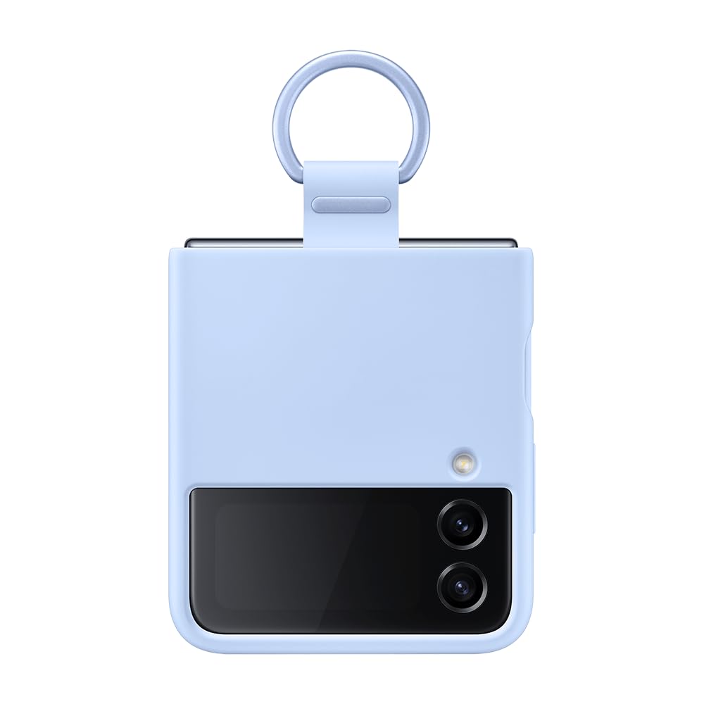 Samsung Galaxy Z Flip4 Official Silicone Cover with Ring Arctic Blue