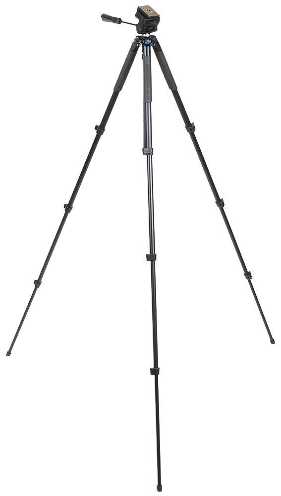 Slik Video Sprint Iii Travel Tripod W/Sprint Video Head For Mirrorless/Dslr Sony Nikon Canon Fuji Cameras And More   Black (617 521)