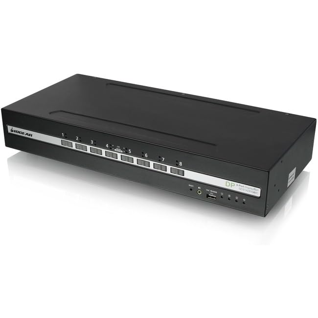 8-Port Dual View Displayport Pp4.0 Secure Kvm Switch W/Audio, Cac, Taa