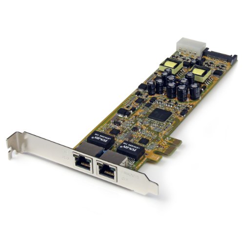Startech.Com Dual Port Pci Express Gigabit Ethernet Network Card Adapter   2 Port Pcie Nic 10/100/100 Server Adapter With Poe Ps