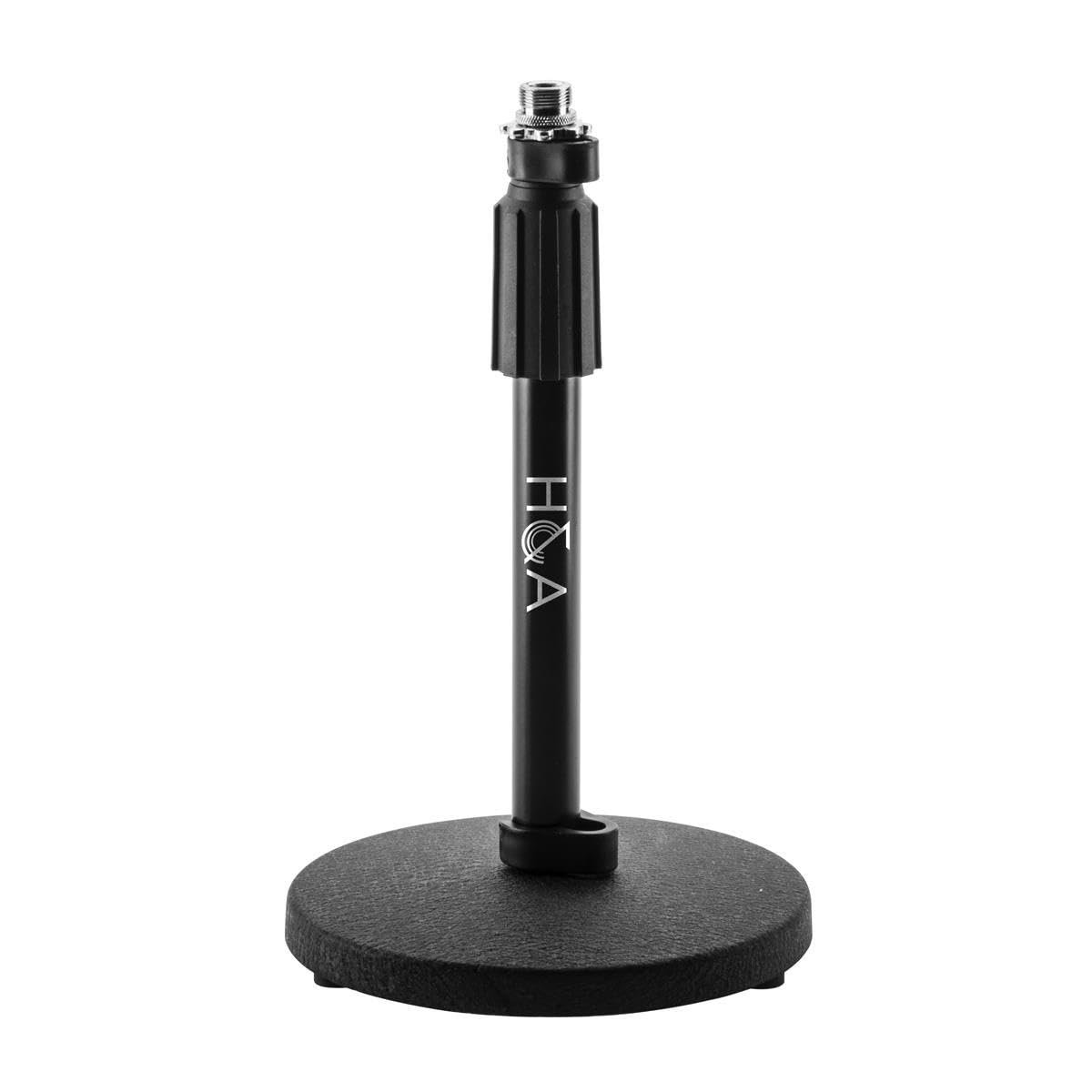 Audio-Technica At2040 Hypercardioid Front-Address Dynamic Podcast Microphone, Bundle With H&A Tabletop Microphone Stand & Studio